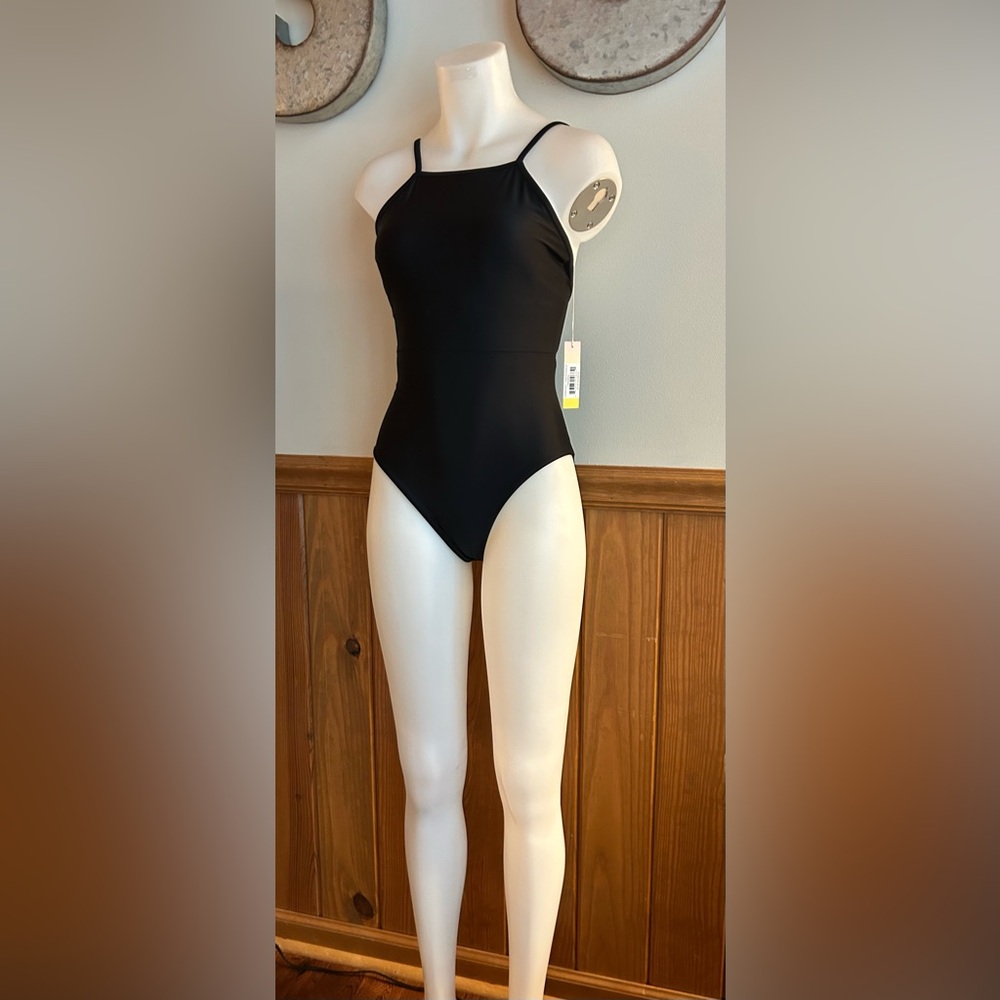 summersalt Black High-Neck One-Piece Swimsuit-NWT